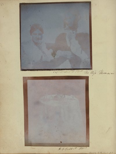 Table Top with Tableware by William Henry Fox Talbot